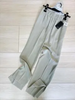 新品 1.6万 Aga 日本製 サラサラ パンツ 裾スリット スコットクラブ