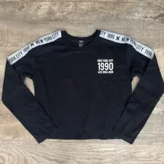 Forever 21 ブラック 長袖 Tシャツ ニューヨークシティ 1990