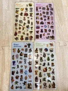 イタリアンブレインロット　ぷくぷくシール　立体シール　トゥトゥンサフール　4枚