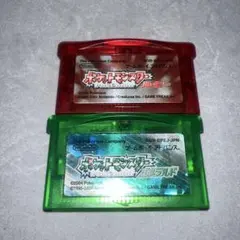 GBA ポケットモンスター エメラルド ルビー 2本セット 動作確認〇 ポケモン