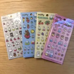 ⭐︎韓国限定⭐︎ ミッフィー ボンボンドロップ風 3Dクリスタルシール4枚セット