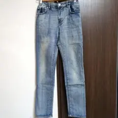 ZARA　ペイント加工デニムパンツ