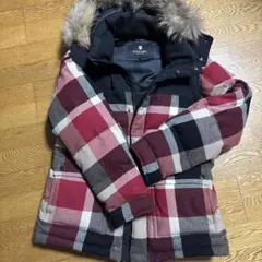BLACK LABEL チェック柄ダウンジャケット
