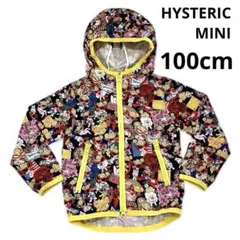 HYSTERIC MINI ナイロンパーカー 100cm 総柄 ジップアップ