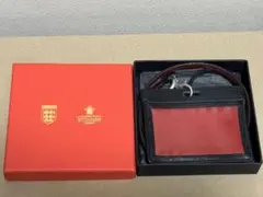 エッティンガー/ETTINGER　レザー idケース ブラック/レッド