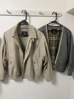 希少 極美品 バーバリーズ ハリントンジャケット ホースロゴ ノバチェック BURBERRY - バーバリー ホースロゴ刺繍 ノバチェックパーカー M