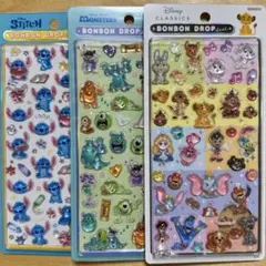 正規品★ボンボンドロップシール ディズニー クラシック モンスターズインク 3枚