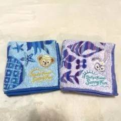 ダッフィーフレンズ ハンドタオル 2枚セット