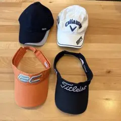ゴルフ バイザー 4点セット