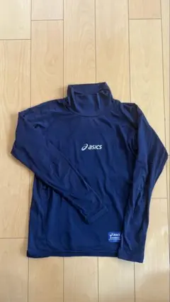 asics ハイネックアンダーシャツ 130 ネイビー