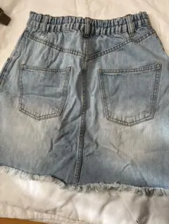 ライトブルーデニムミニスカート