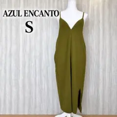 AZUL ENCANTO キャミワンピース S カーキ ロング