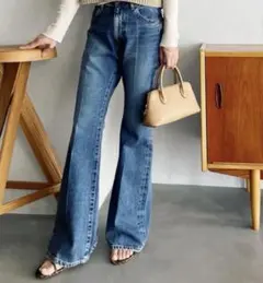 【Plage】セイヒンカコウセンタープレスデニムパンツのサムネイル
