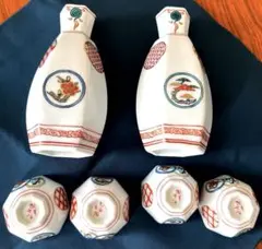 九谷焼 徳利 2本 猪口 4客 酒器セット