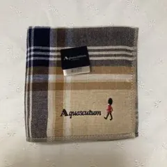 【新品】Aquascutum アクアスキュータム　表側ガーゼ　タオルハンカチのサムネイル