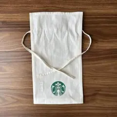 ほぼ未使用 Starbucks スターバックス 巾着 ギフト袋 ホワイト 1枚のサムネイル