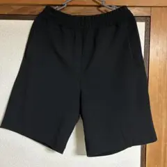 ユニクロ　スウェットワイドショーツ　ブラック　M