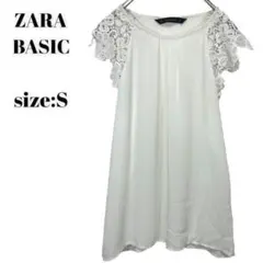 ザラベーシック　ZARA BASIC シャツ　トップス　レース　おしゃれ　Ｓのサムネイル