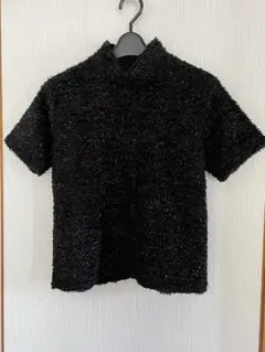 ハイネック 半袖 ニット