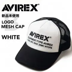 신제품 미사용 AVIREX 로고 메시 캡 B 패턴 블랙 화이트 아비렉스