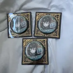 呪術廻戦 伏黒恵 バースデー缶バッジ 2024年 3個