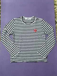 PLAY COMME des GARÇONS ボーダー長袖カットソーレディースS - メルカリ
