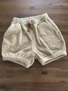 petit main コーデュロイ ショートパンツ ベージュ ポケット付き