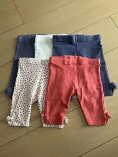 next6部丈レギンス 9〜12mths 5点セットのサムネイル