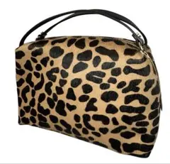 【中古美品】ジャンニキアリーニ　レオパード　豹柄　ハンドバッグ　レディース