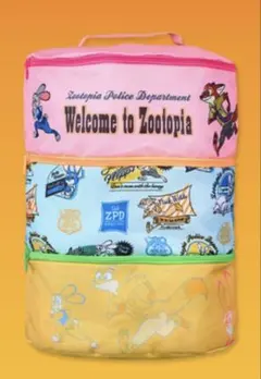 【未開封】 ズートピア 大きな三段収納バスケット