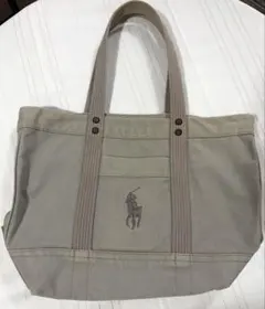 ポロラルフローレン　トートバッグ　グレー