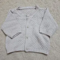 ベージュ ニット カーディガン 50 60