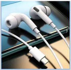 タイプc iPhone17対応 有線イヤホン type-c 雑音なし 絡み防止