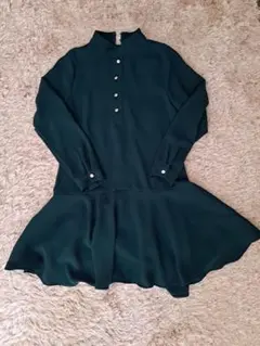 ZARA　ワンピース　ダークグリーン