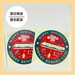 ディズニー　クリスマス 2025 リゾートライン　シール　ステッカー