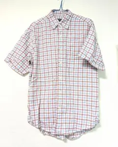 UNIQLO チェック柄 半袖シャツ Lサイズ（古着）