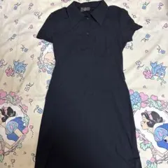 希少 フェンディ ワンピース ロゴベルト ストレッチ 黒 ブラック
