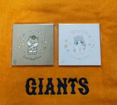 【非売品】ジャイアンツ 正方形メモパッド 5マコツメカワウソ＆53たかにゃし