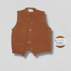 ▪️40s TOWNE AND KING ビンテージ ベスト ラムウール 茶色のサムネイル