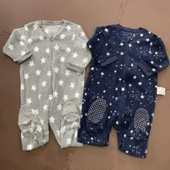 ユニクロ ロンパース 2枚セット双子