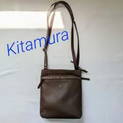 Kitamura キタムラ ショルダーバッグ ダークブラウン