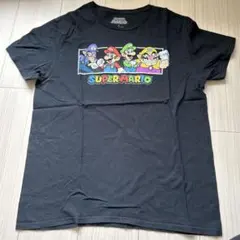 スーパーマリオ Tシャツ 古着 Lサイズ 黒 ユニセックス かわいい (1)