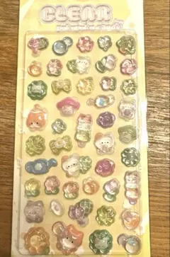 【正規品】クリアぷくぷく ボンボンドロップシール 猫／ネコ