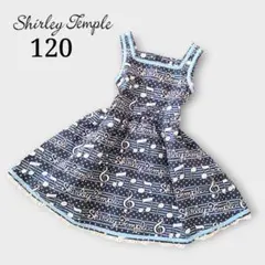 Shirley Temple ジャンバースカート 120リボン ワンピース