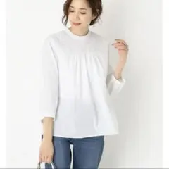 【美品】anySiS エニィスィス ブラウス 白 オンワード樫山L ゆったり