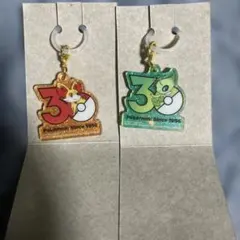 ポケチャーム30周年ロゴマスコット2 フォッコ　セレビィ