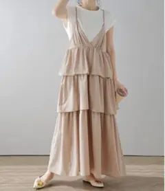 キャミソールワンピース ロングワンピース