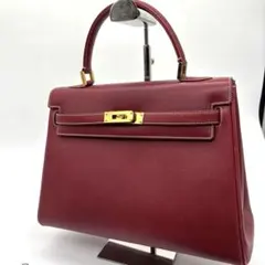 LUCIANO DUCCI レザー　ハンド　ハンドバッグ　赤　レッド