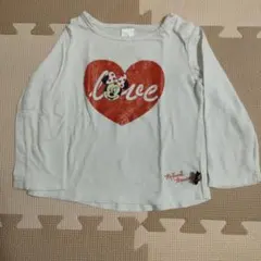 ディズニー ミニーちゃんの長袖Ｔシャツ