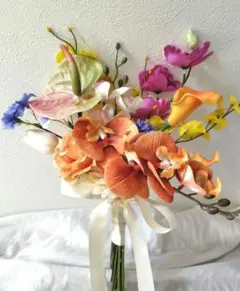 No.2869クラッチブーケ カラフル 南国風 韓国ブーケ 前撮り